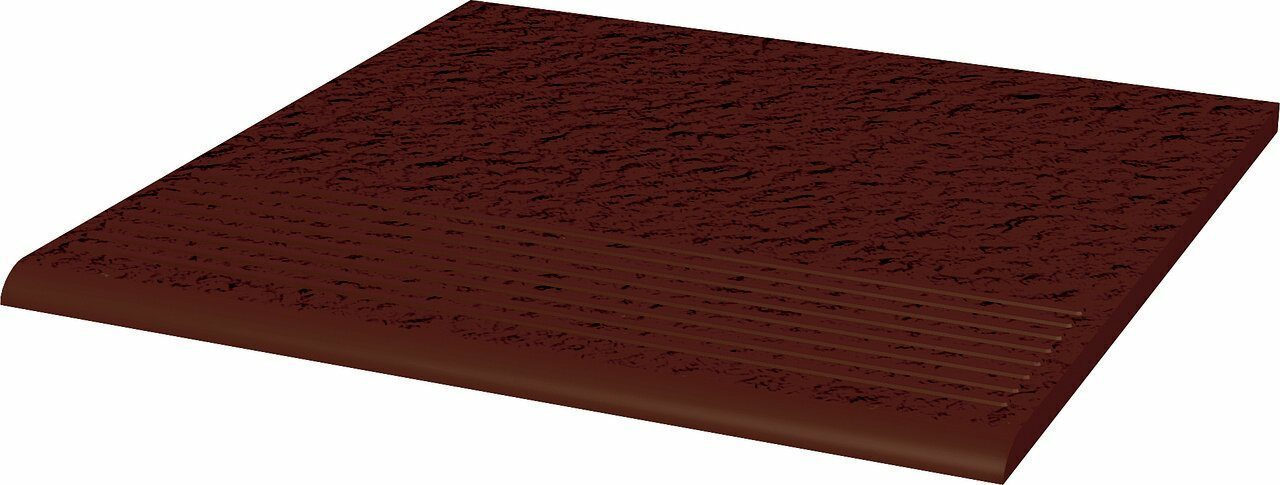 ФасадКерамика — В продаже Ступень для крыльца с насечкой Paradyz Natural Rosa Duro 300х300х8.5 мм