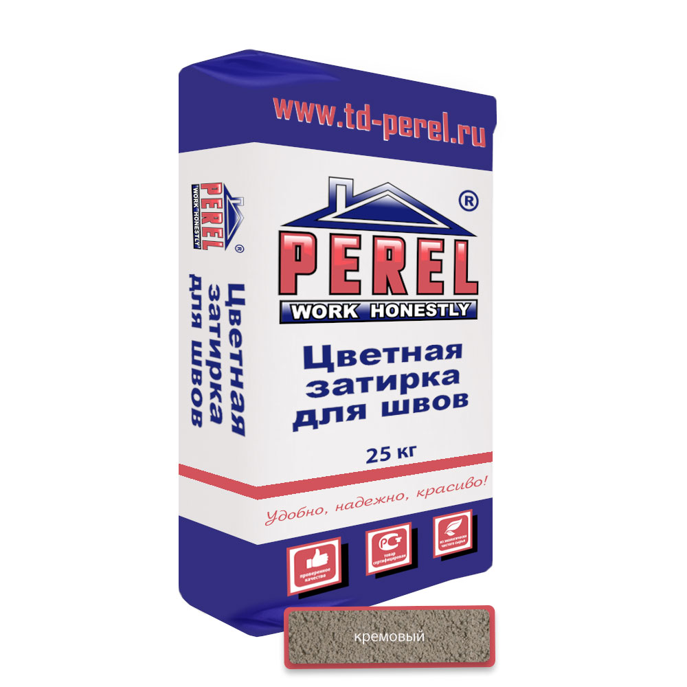 ФасадКерамика — В продаже Кремовая затирочная смесь Perel 25 кг