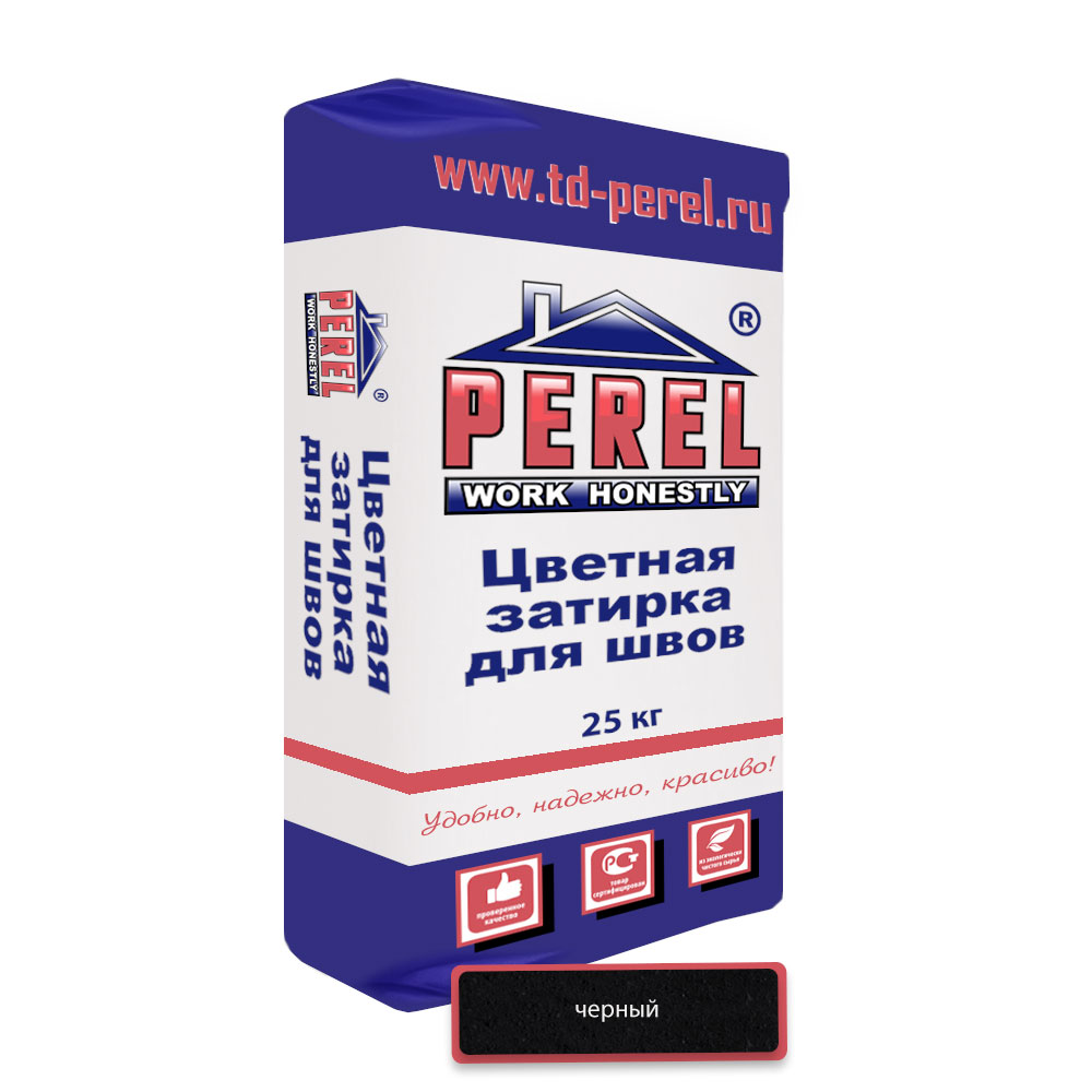 ФасадКерамика — В продаже Черная затирочная смесь Perel 25 кг