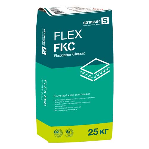 ФасадКерамика — В продаже FLEX FKC Плиточный клей эластичный, C2 TE S1