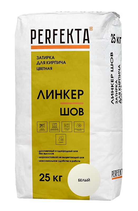 ФасадКерамика — В продаже Затирка цветная Линкер Шов белый, 25 кг