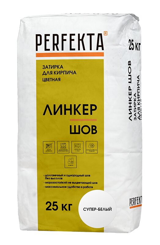 ФасадКерамика — В продаже Затирка цветная Линкер Шов супер-белый, 25 кг