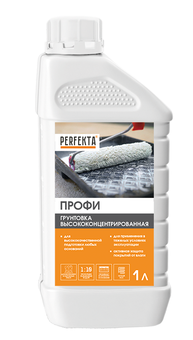 ФасадКерамика — В продаже Грунтовка высококонцентрированная Профи, 1 л