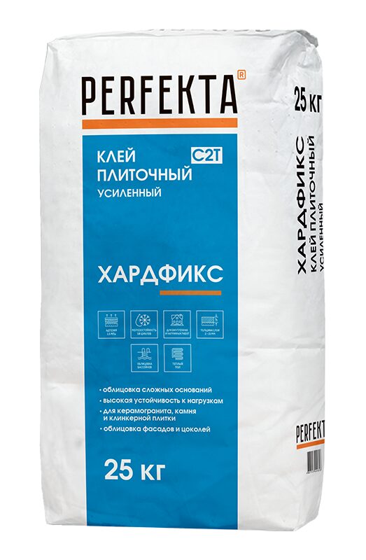ФасадКерамика — В продаже Клей плиточный усиленный Хардфикс C2 Т, 25 кг
