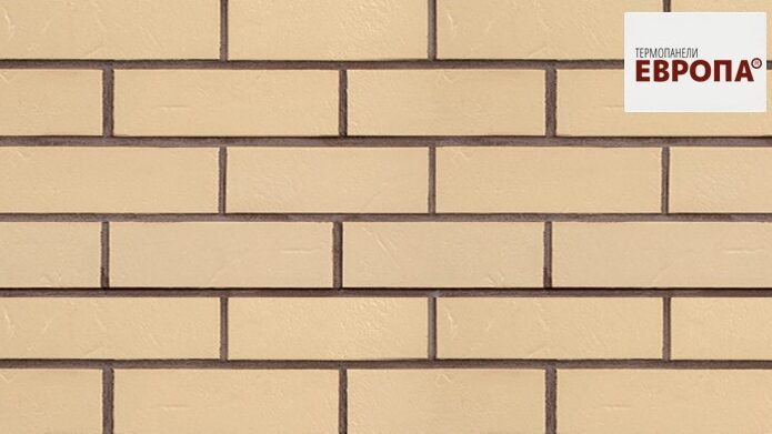 ФасадКерамика — В продаже Термопанель рядовая с плиткой Alaska-beige genarbt